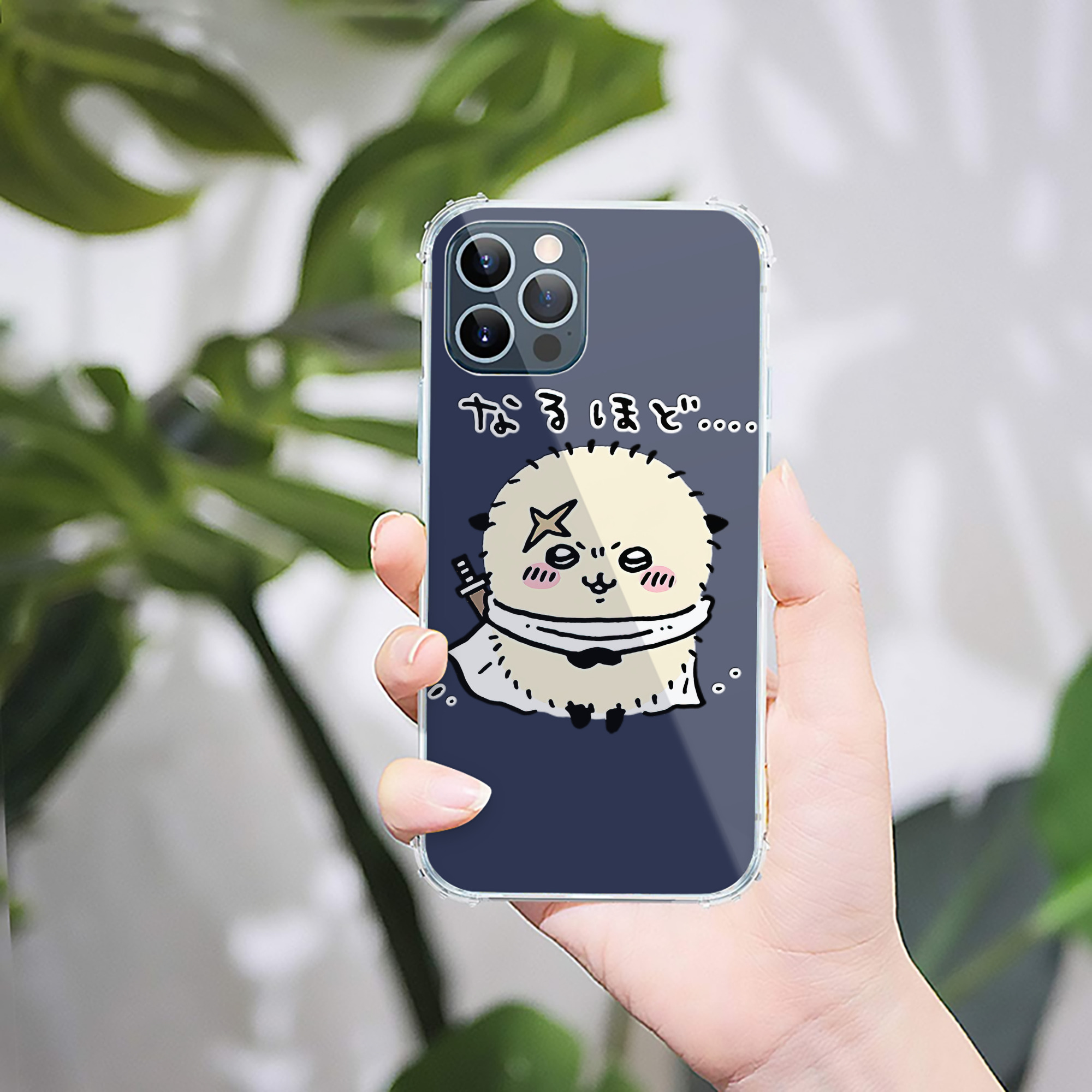 （画像用） ちいかわ ラッコ Chii-kawa Sea otter 【iPhone 12シリーズ対応】透明スマホケース（クリアソフトケース）